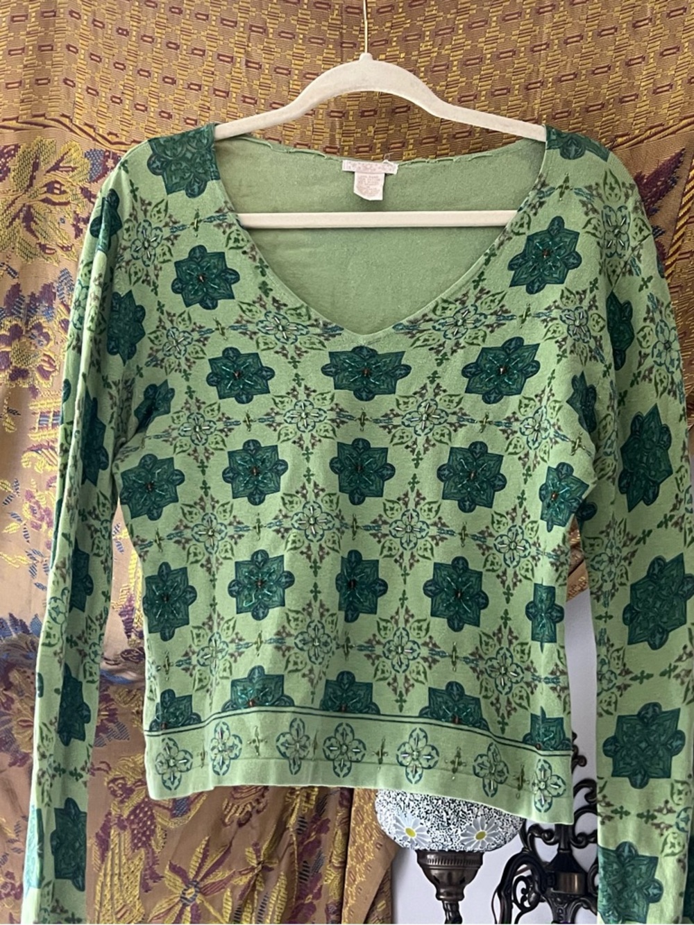 Women's Green Long Sleeve
